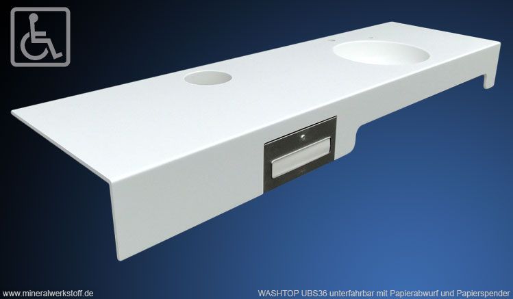 Washtop UBS48 mit Papierspender